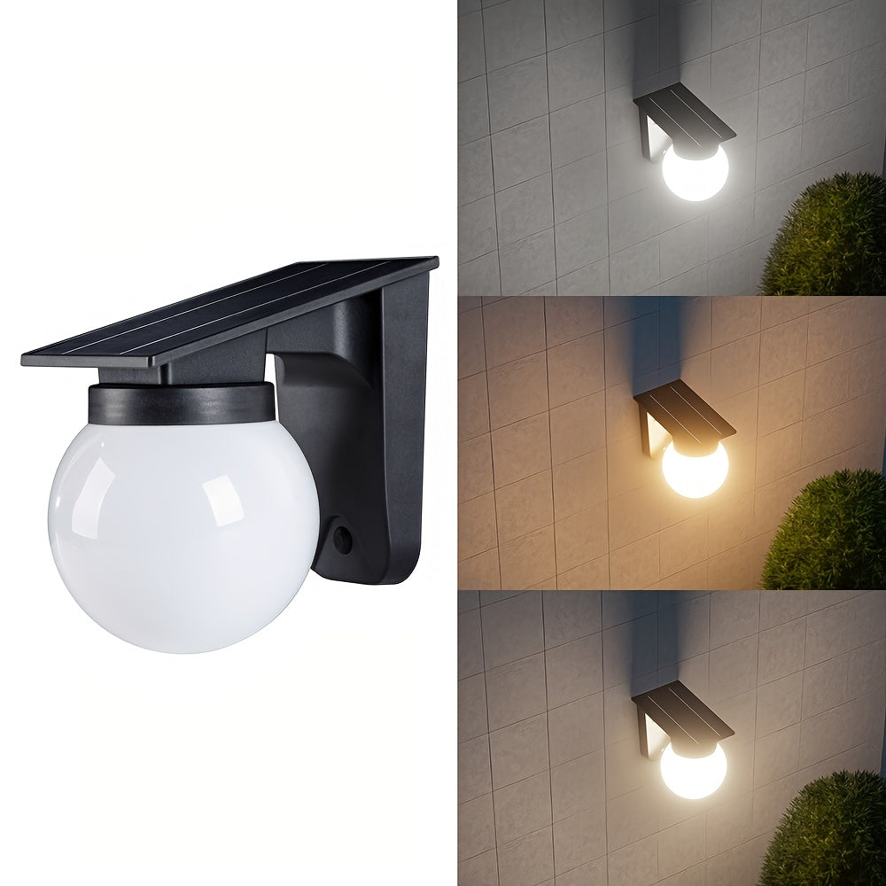 Solar Globe Wall Light