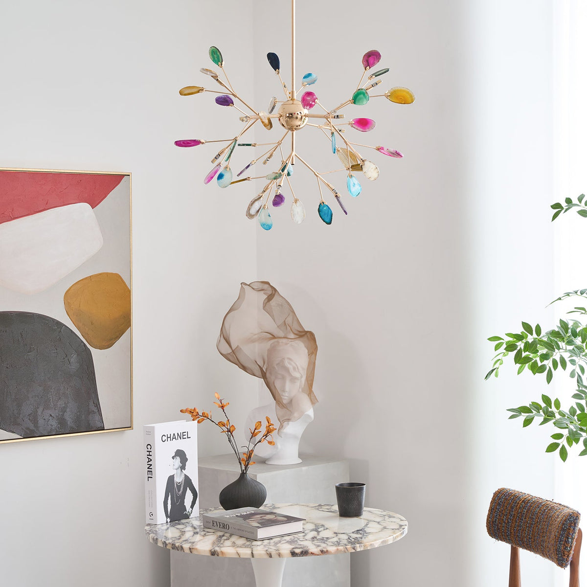 Agate Flake Chandelier