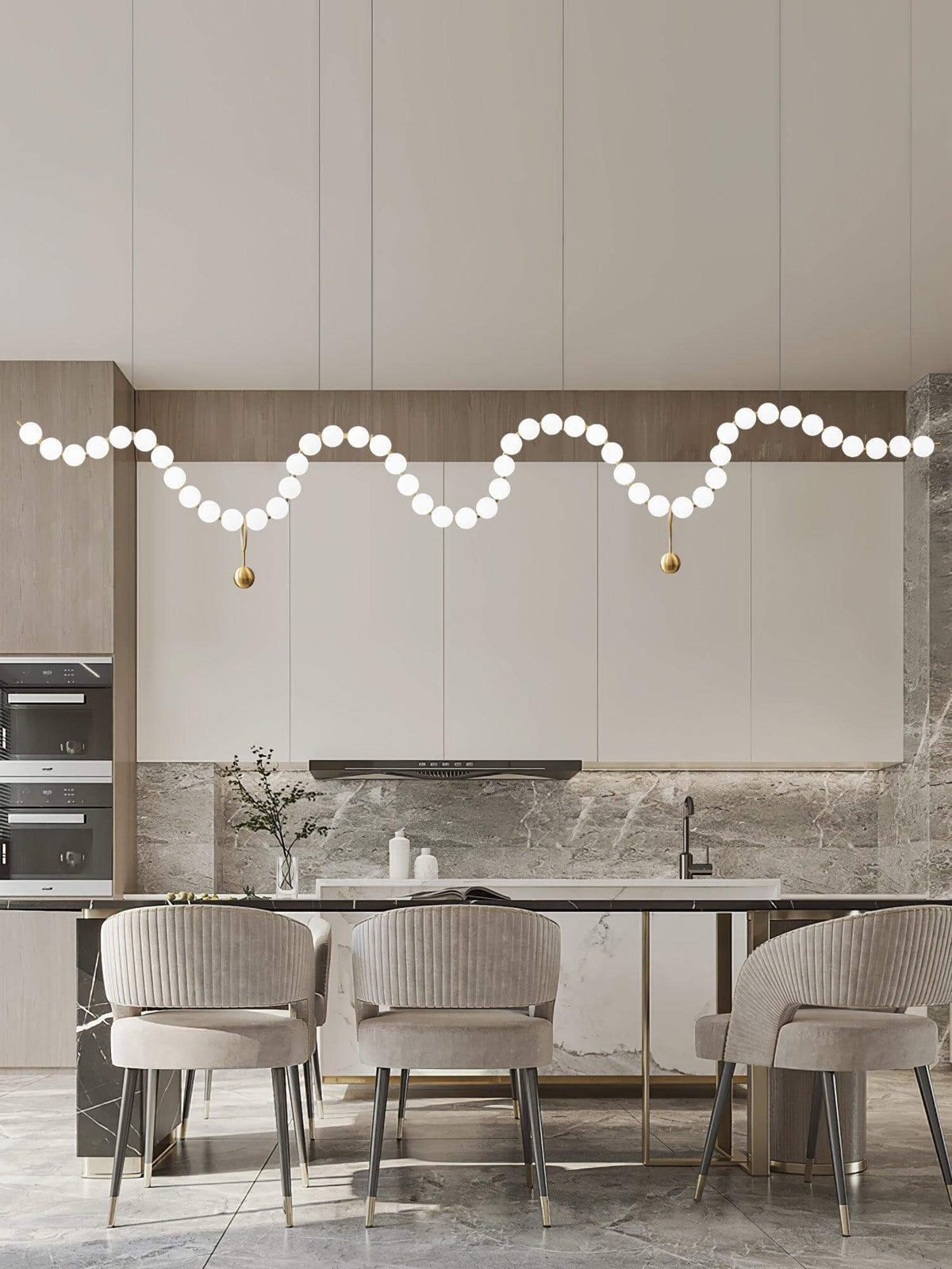 Art Pearl Necklace Chandelier