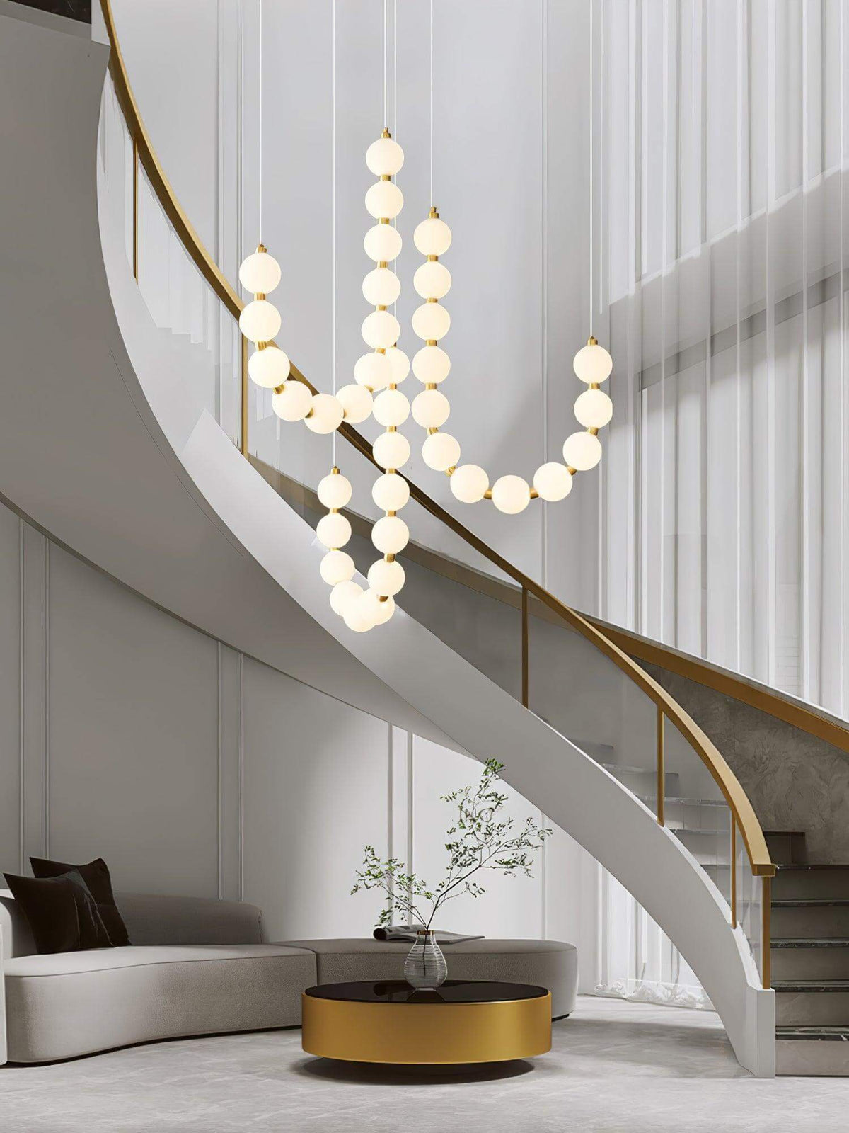 Art Pearl Necklace Chandelier