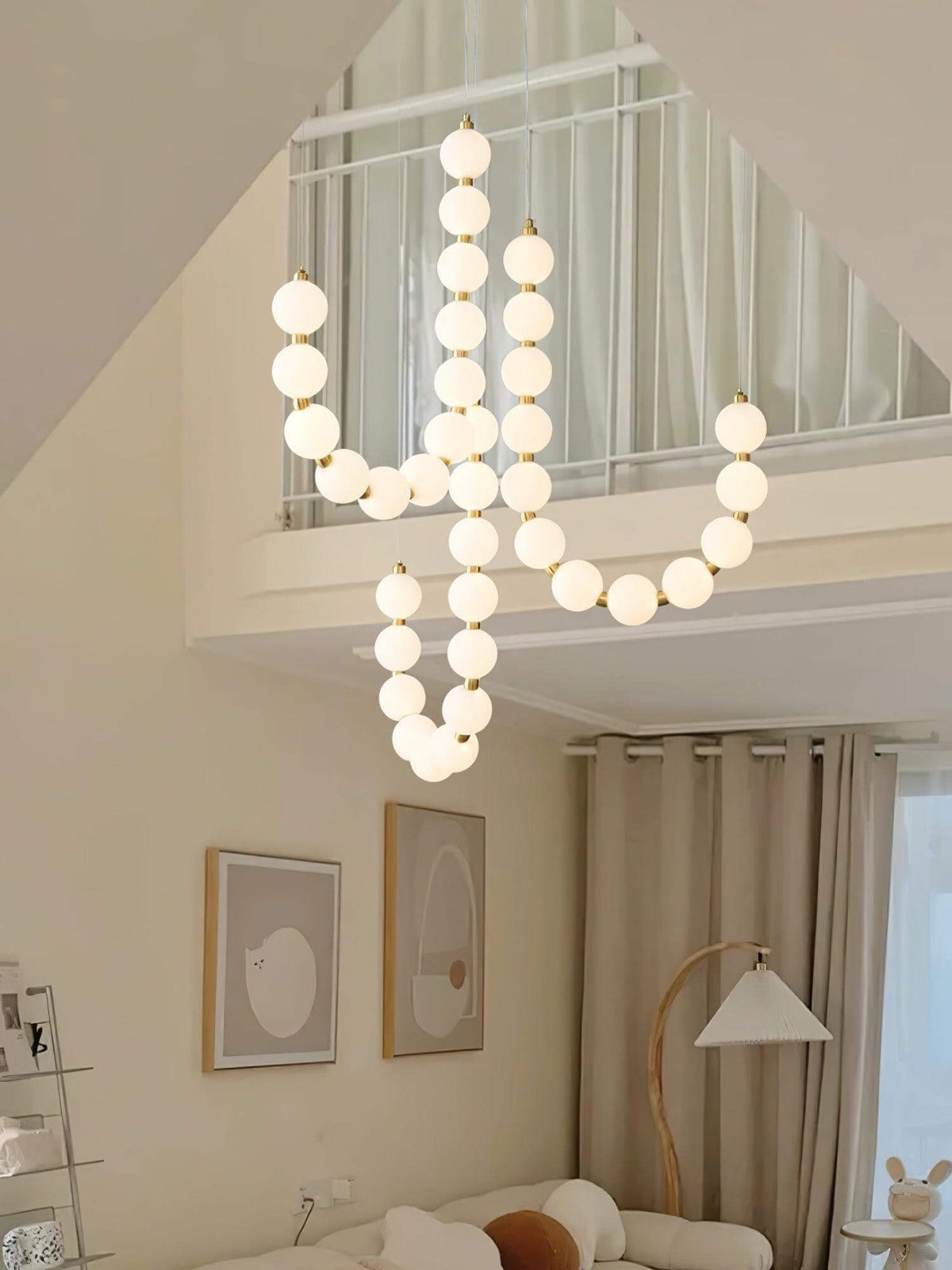 Art Pearl Necklace Chandelier