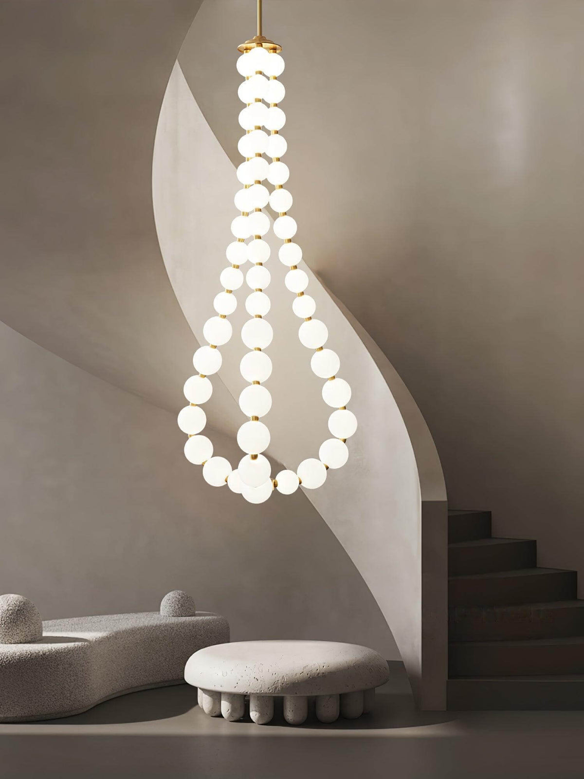 Art Pearl Necklace Chandelier