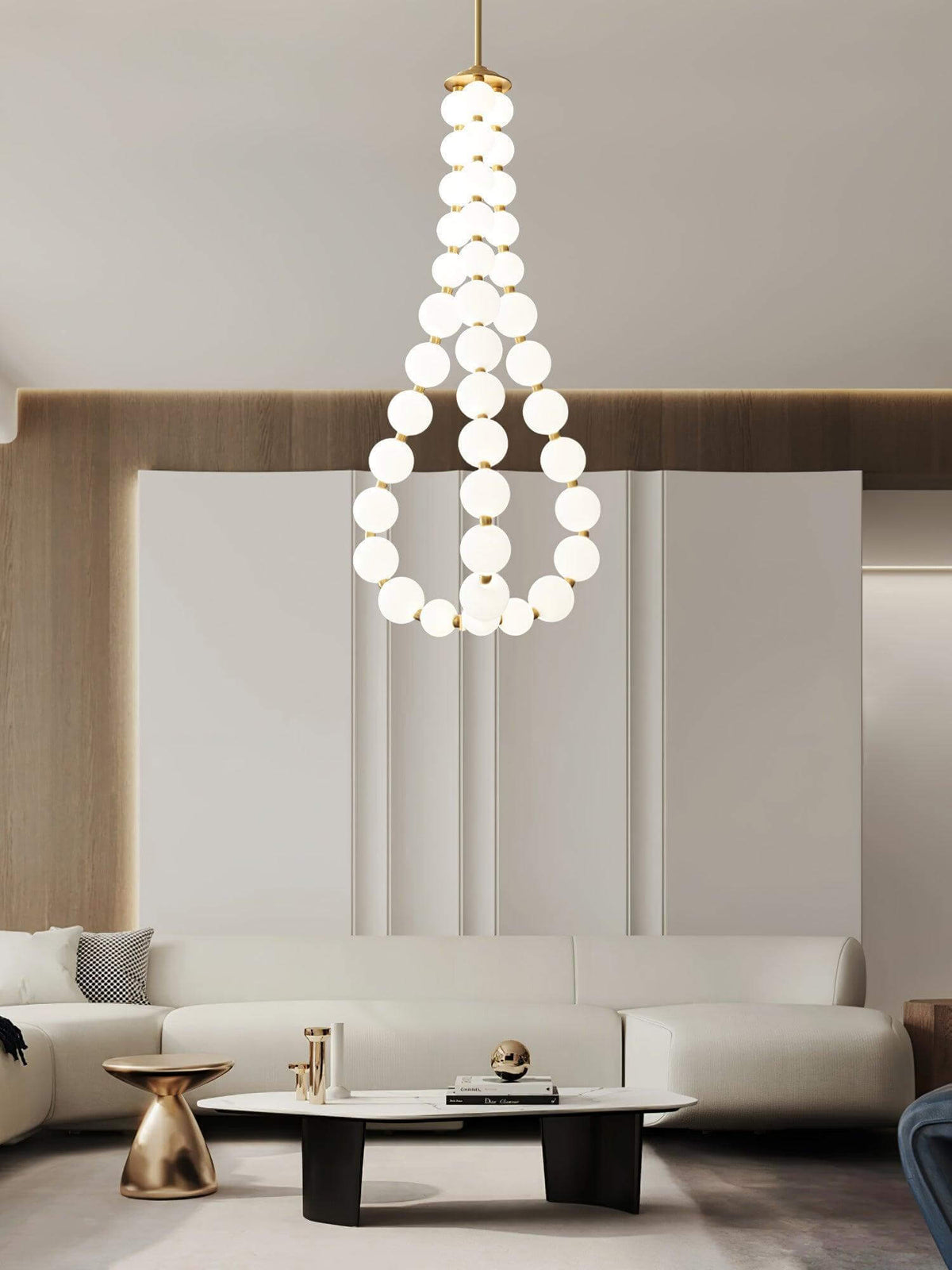Art Pearl Necklace Chandelier