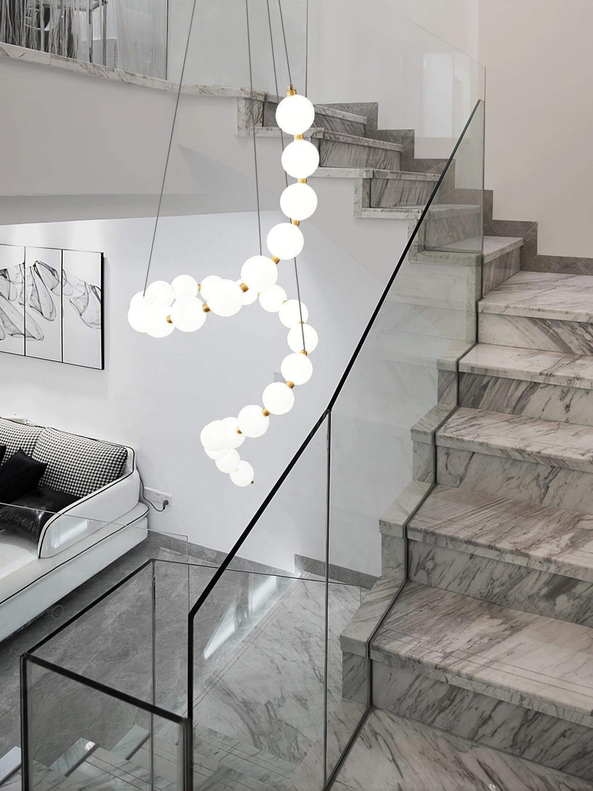 Art Pearl Necklace Chandelier