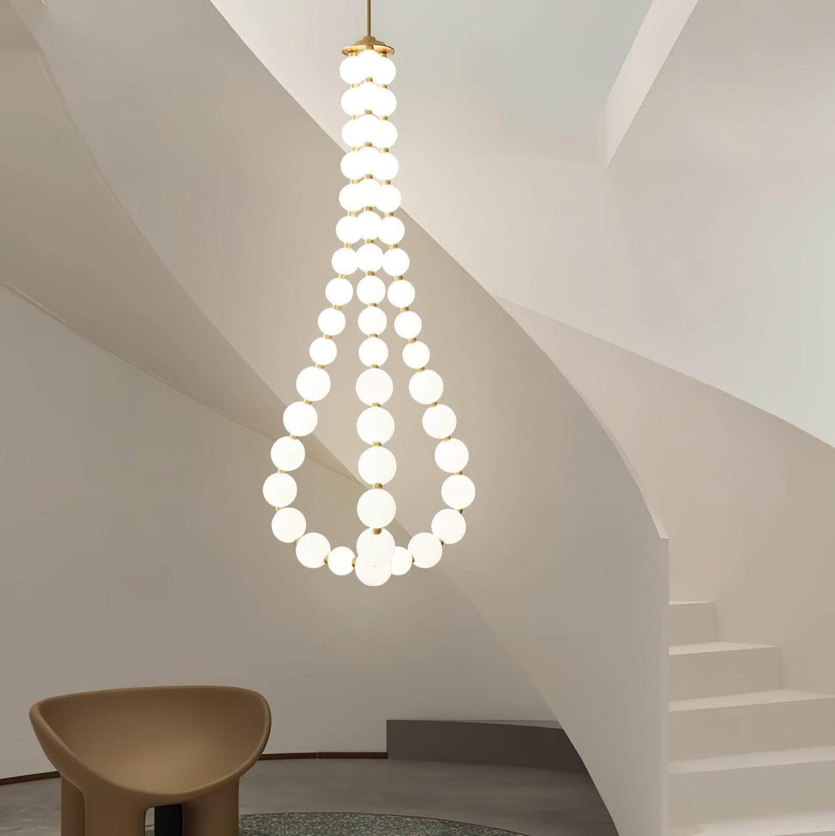 Art Pearl Necklace Chandelier