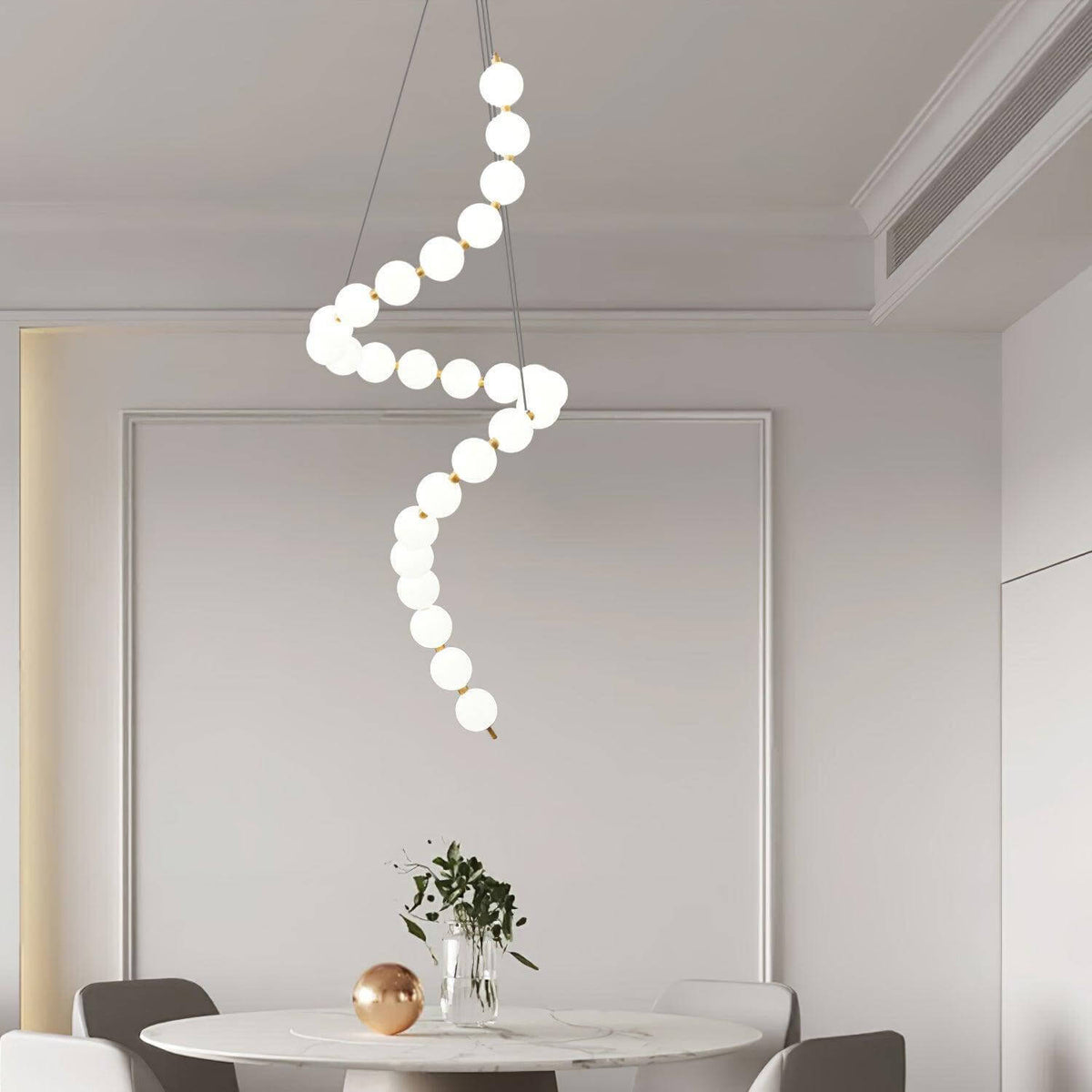 Art Pearl Necklace Chandelier