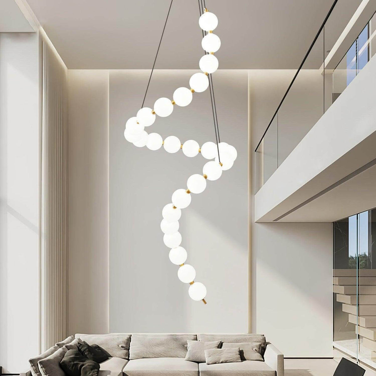 Art Pearl Necklace Chandelier