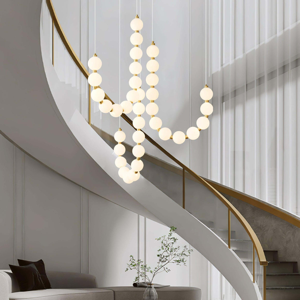 Art Pearl Necklace Chandelier