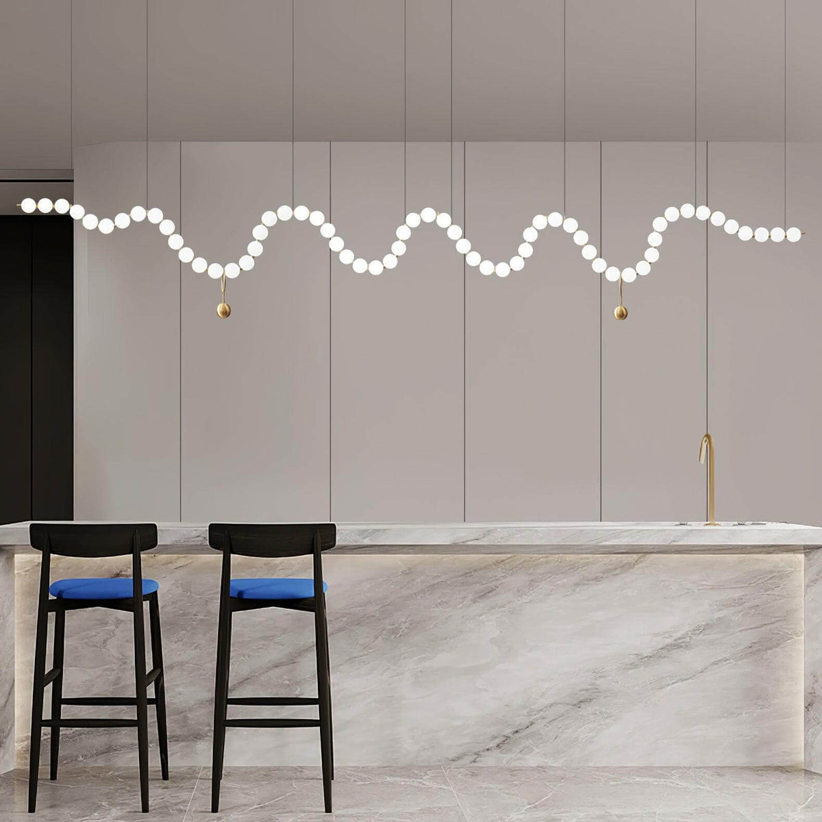 Art Pearl Necklace Chandelier