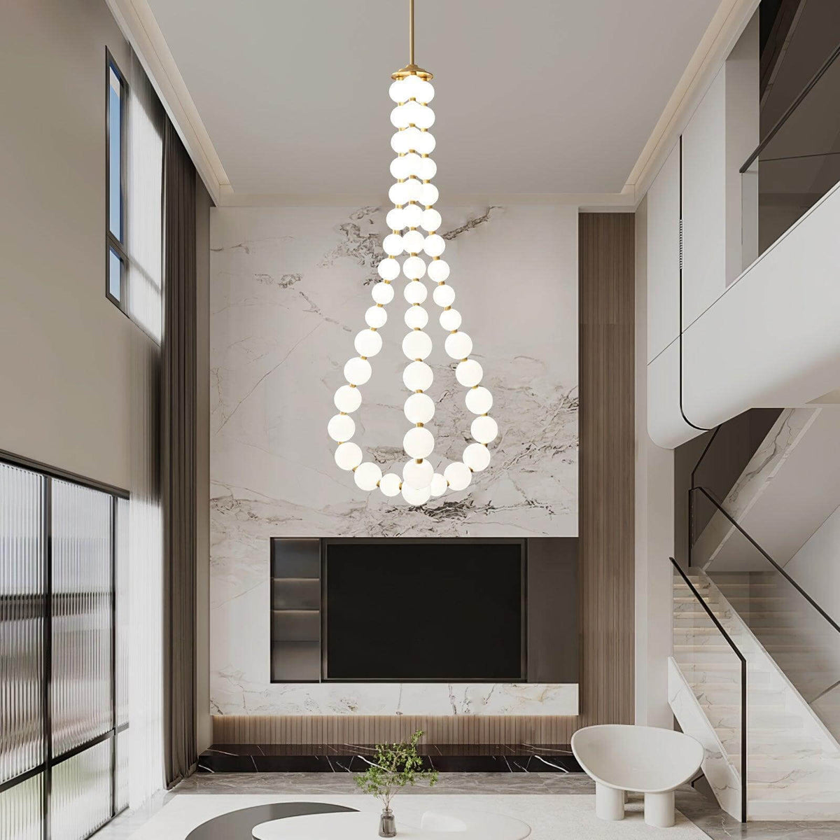 Art Pearl Necklace Chandelier