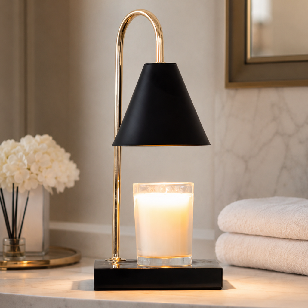 Aurora Marble Candle Warmer Lamp