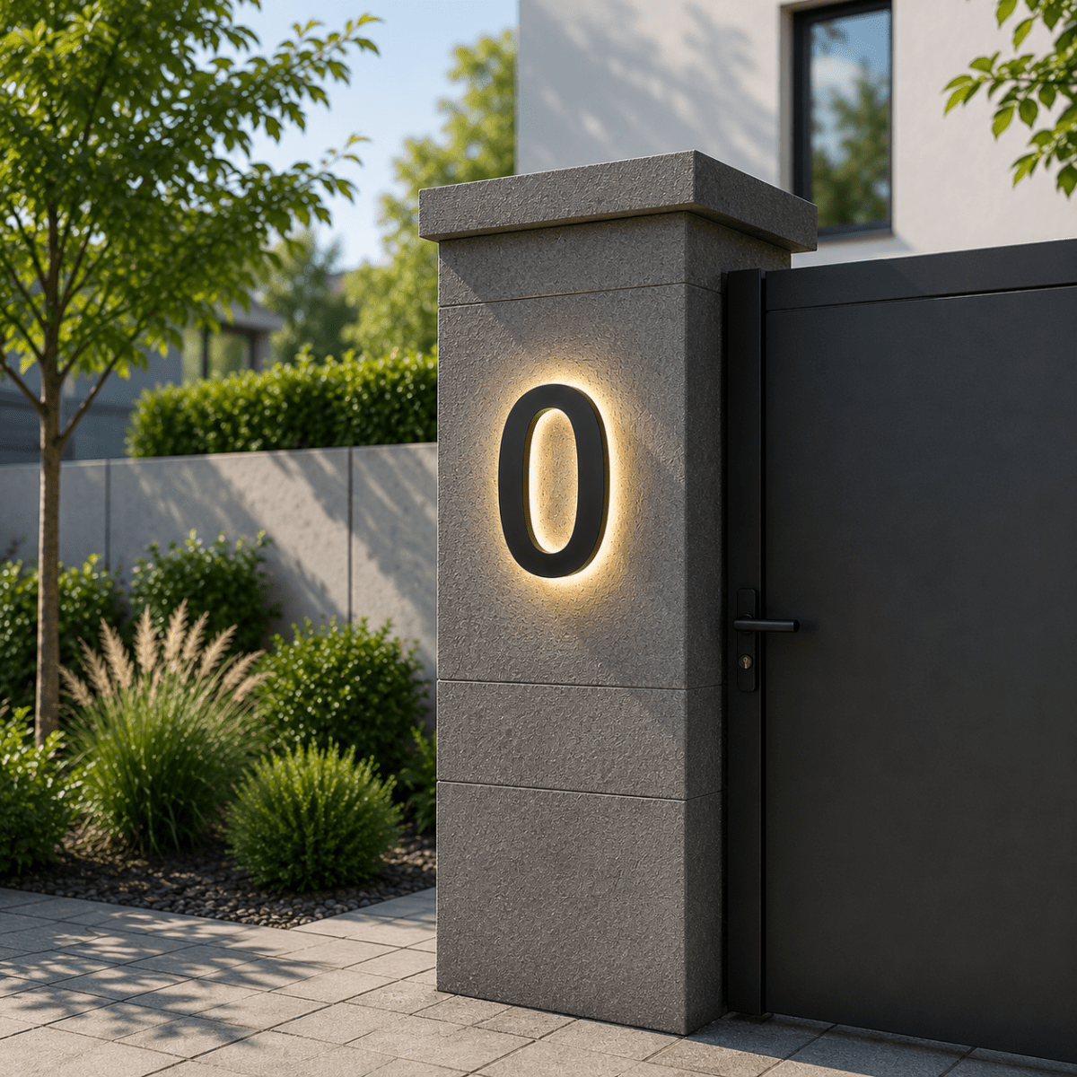 Customizable LED House Numbers for Elegant Entryways