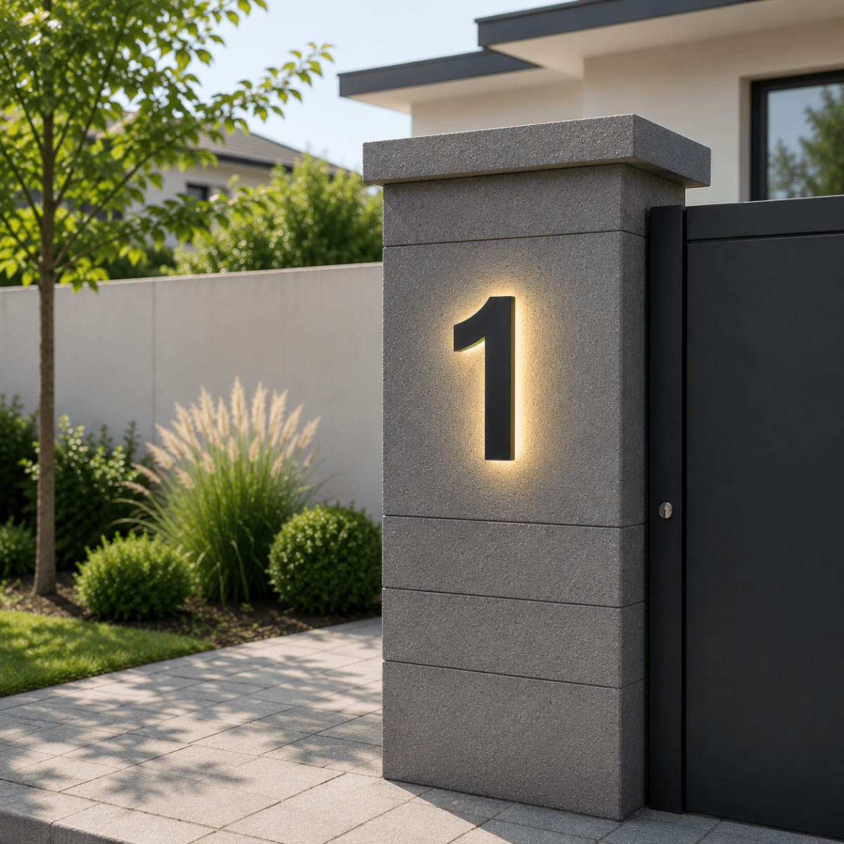Customizable LED House Numbers for Elegant Entryways