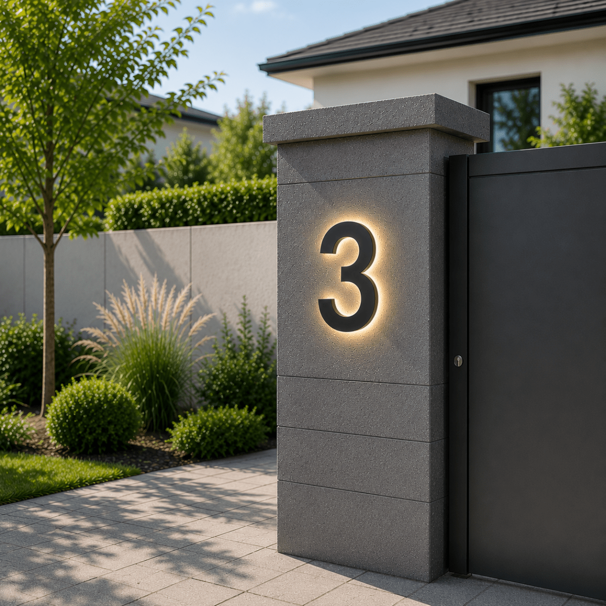 Customizable LED House Numbers for Elegant Entryways