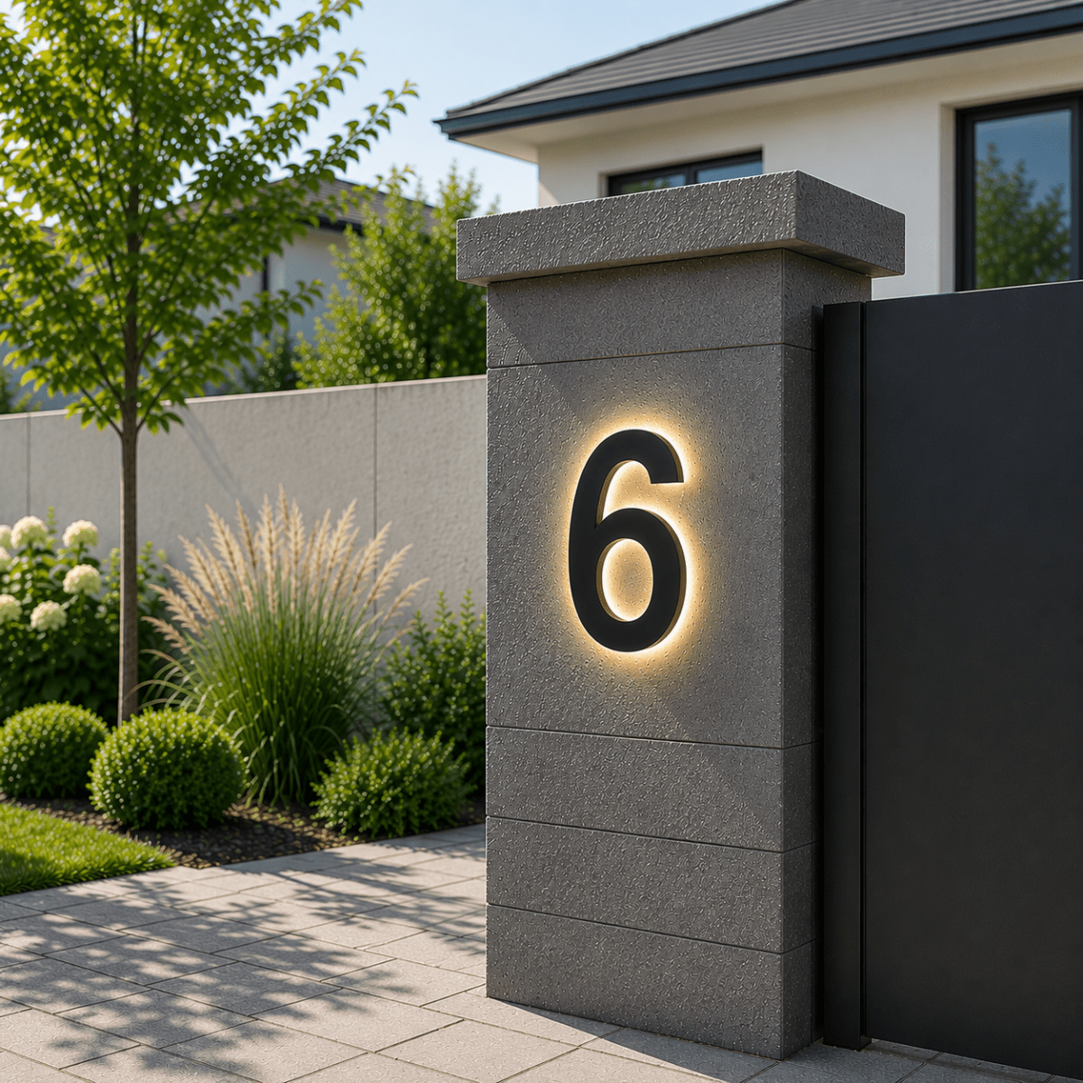 Customizable LED House Numbers for Elegant Entryways