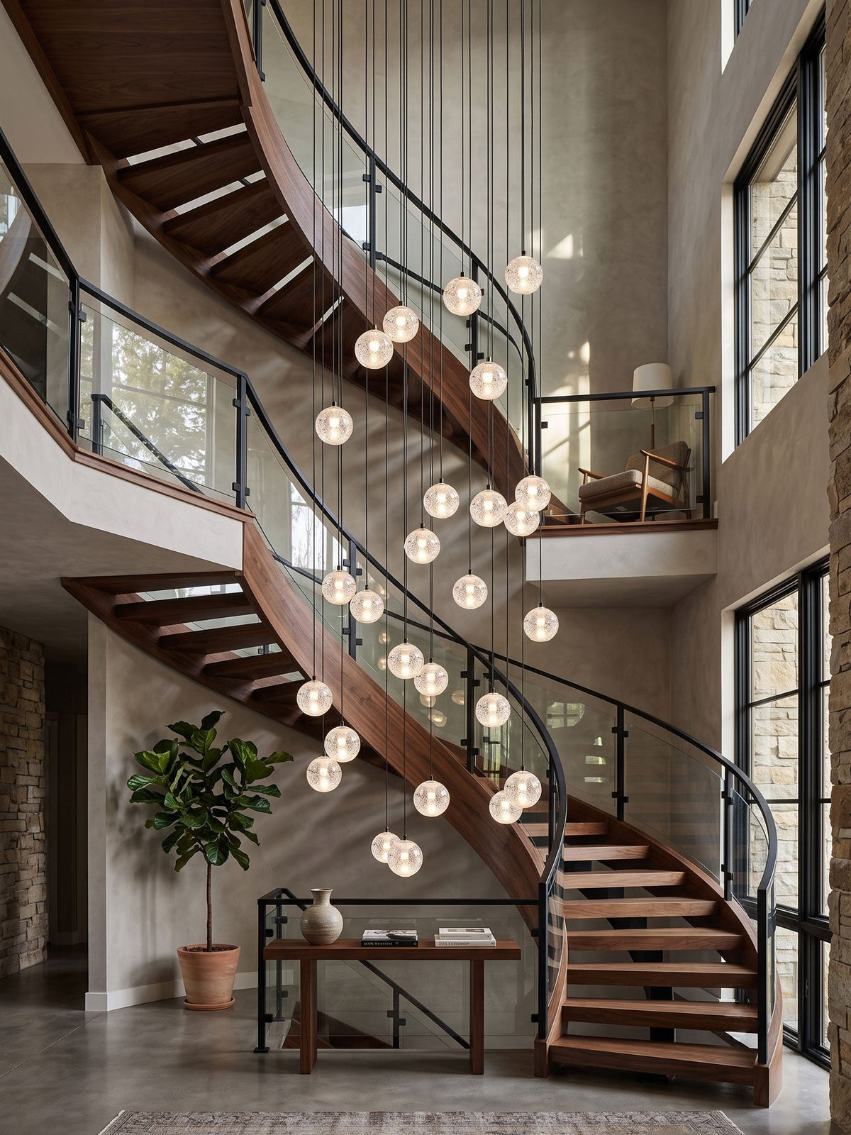 Crystal Bubbles Balls Pendant Lamp