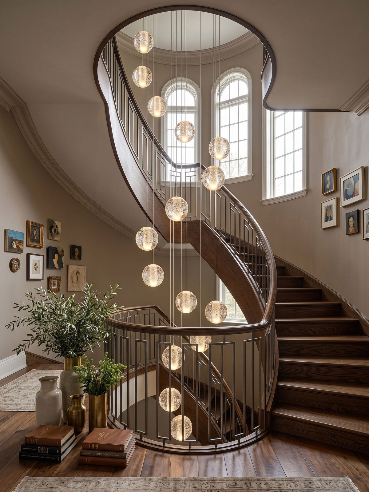 Crystal Bubbles Balls Pendant Lamp