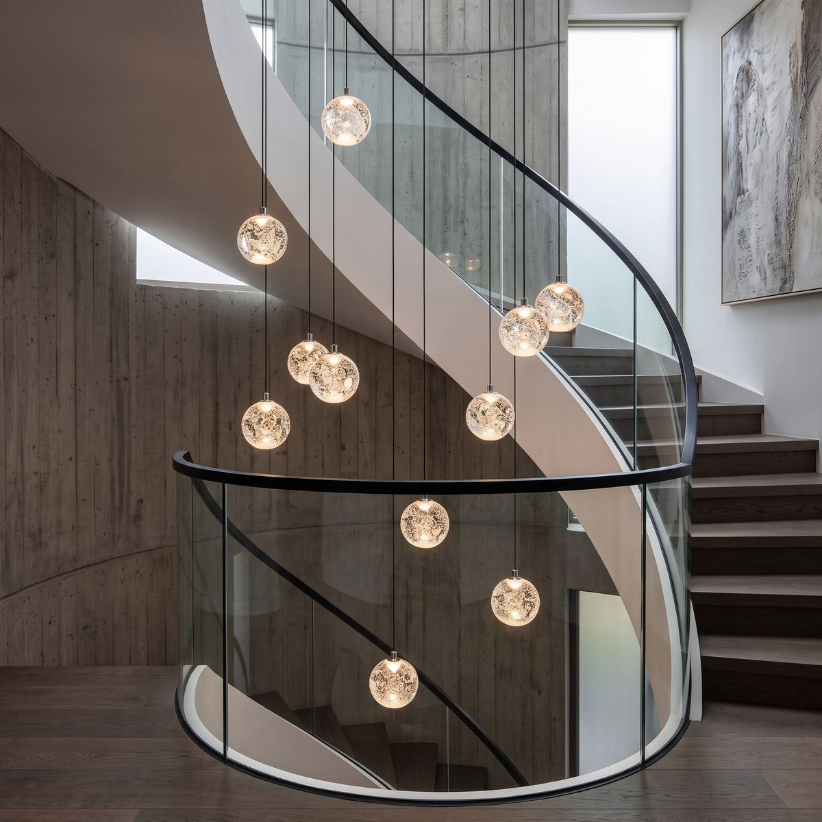 Crystal Bubbles Balls Pendant Lamp