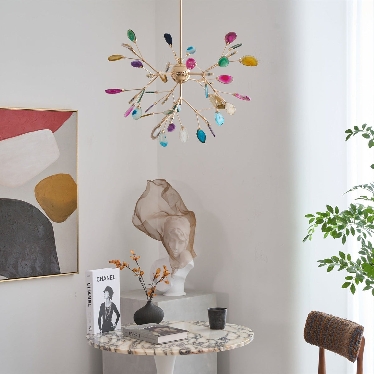Agate Flake Chandelier