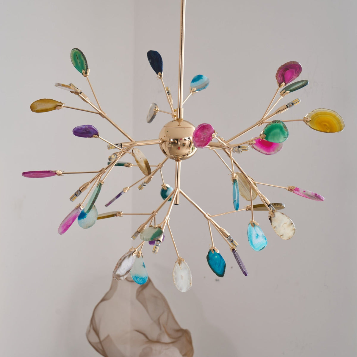Agate Flake Chandelier