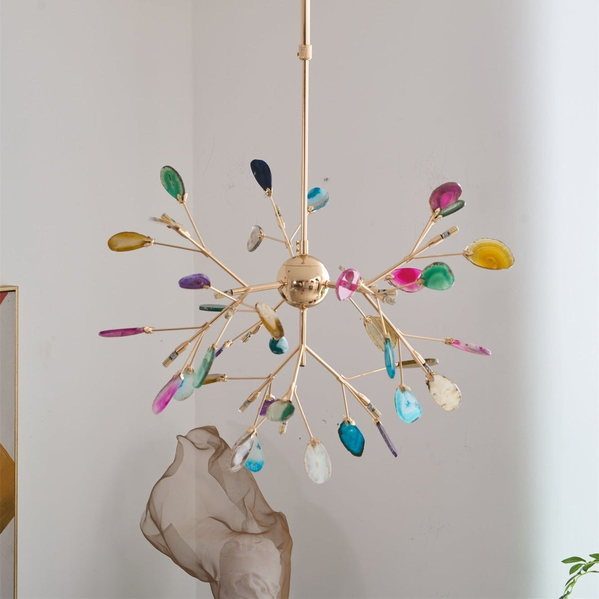 Agate Flake Chandelier