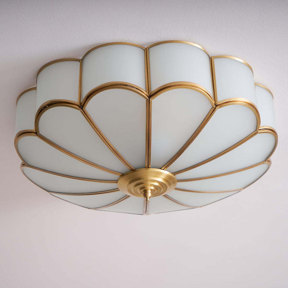 Flower Shape Glass Recessed Ceiling Light