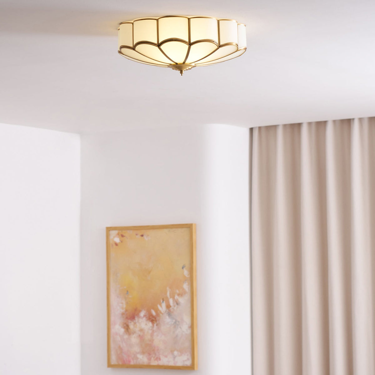 Flower Shape Glass Recessed Ceiling Light