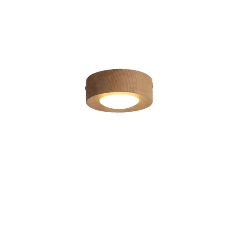 Energy-Saving Walnut Wood LED Lighting Fixture
