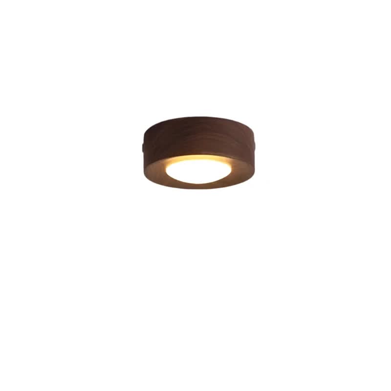 Energy-Saving Walnut Wood LED Lighting Fixture