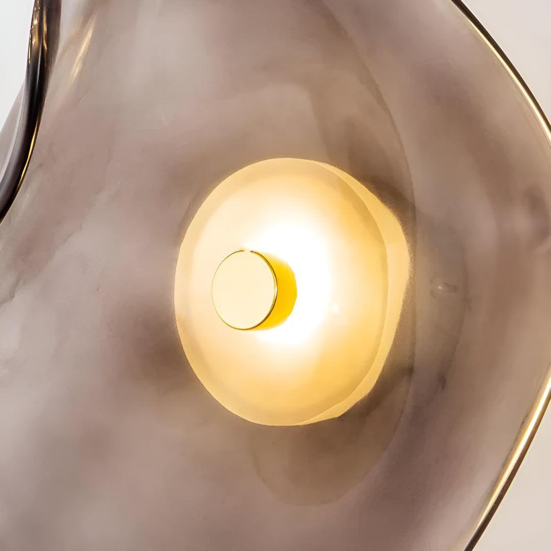 Modern Glass Wall Sconce With Warm LED Glow and Flexible Installation Options