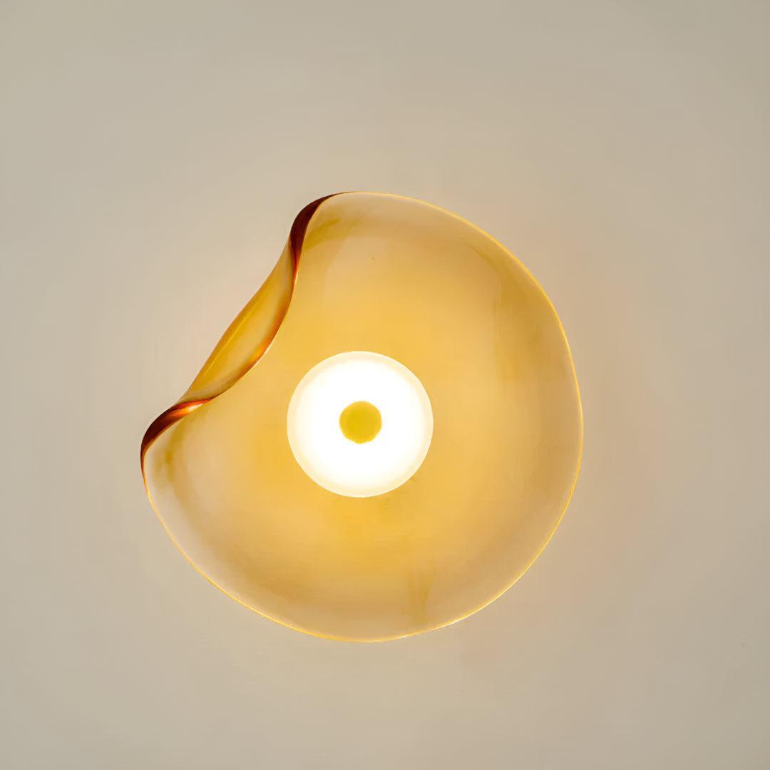 Modern Glass Wall Sconce With Warm LED Glow and Flexible Installation Options