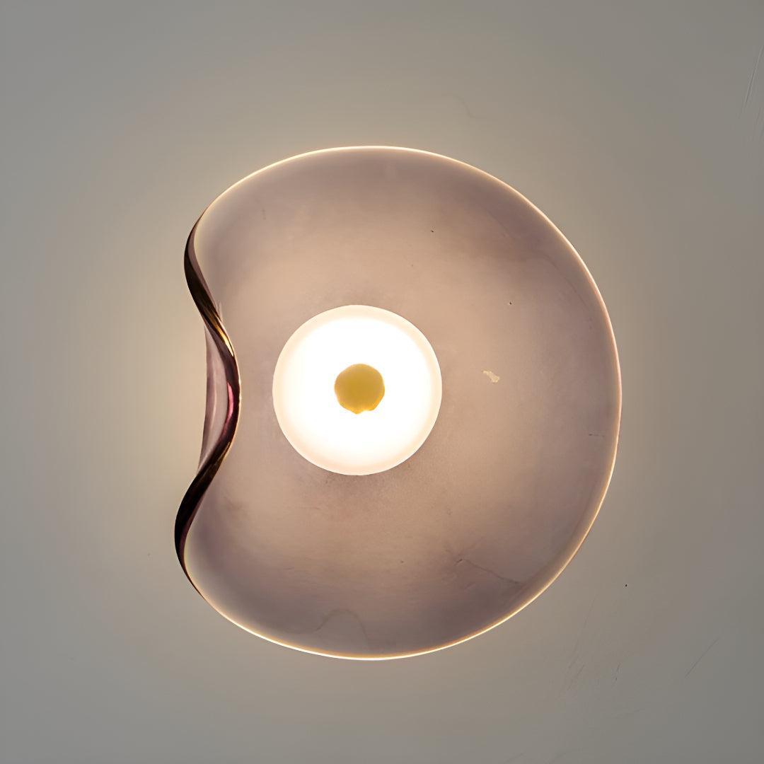 Modern Glass Wall Sconce With Warm LED Glow and Flexible Installation Options