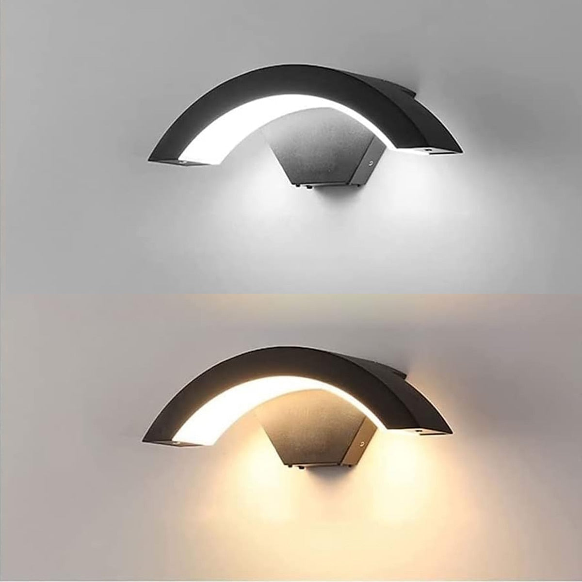 Curved Outdoor Wall Light