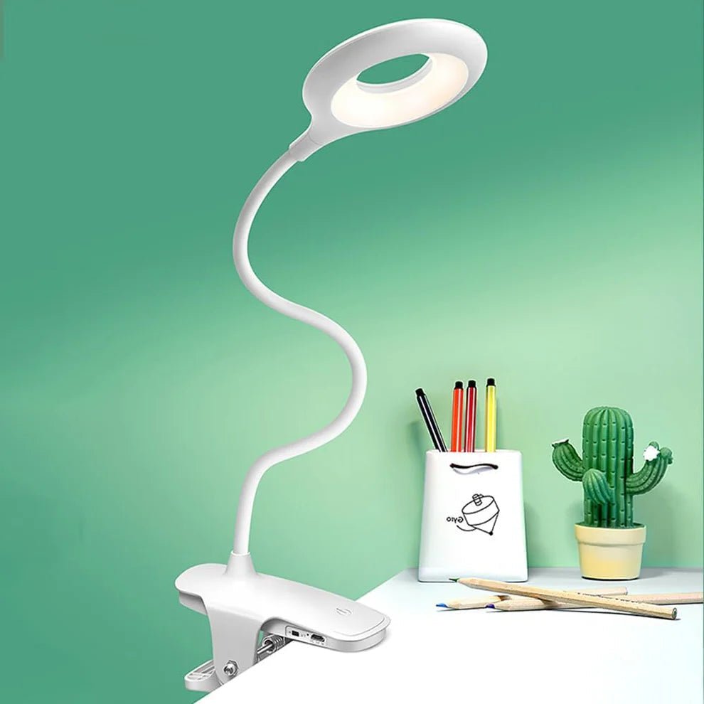 USB LED Reading Lamp with Clip and Adjustable Neck