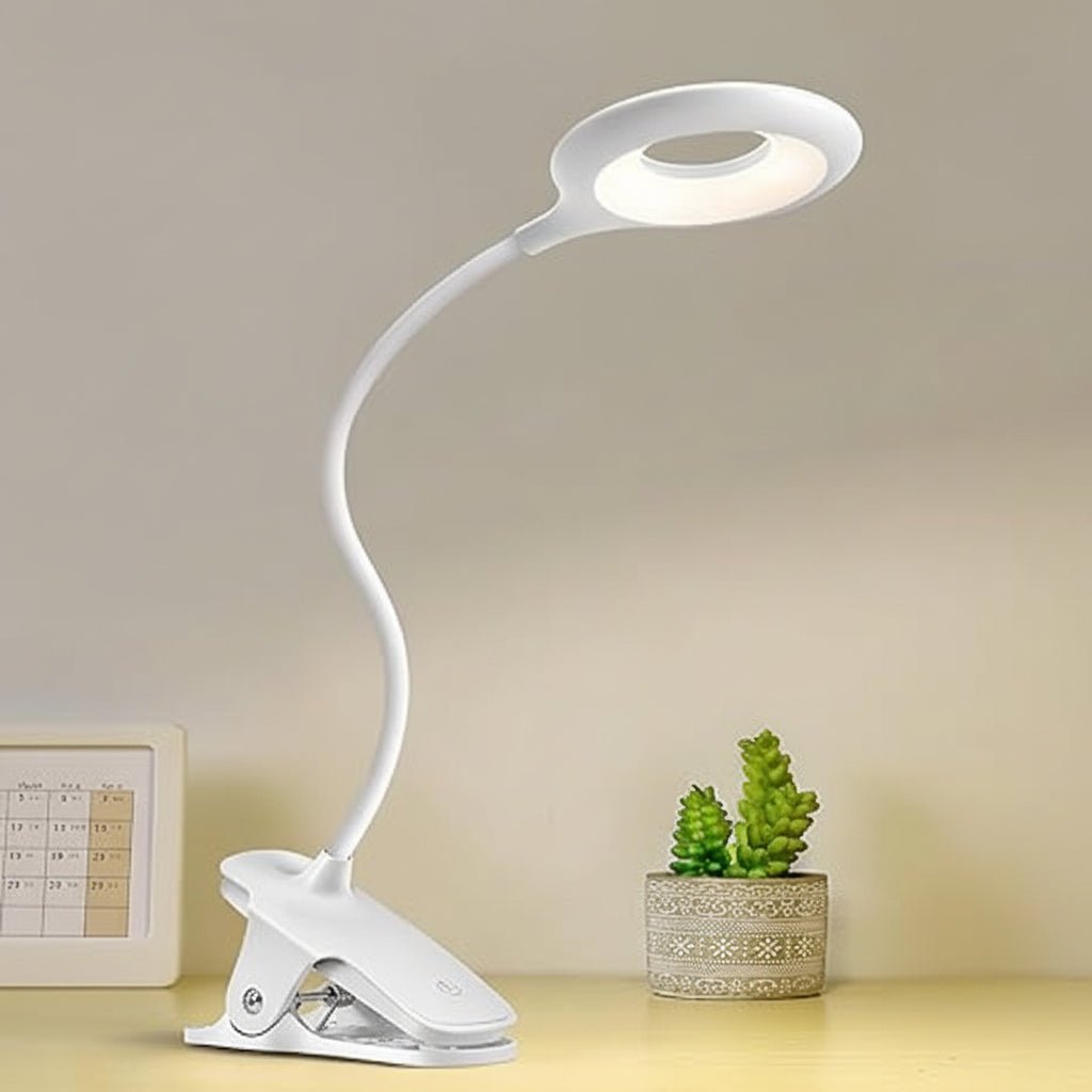 USB LED Reading Lamp with Clip and Adjustable Neck