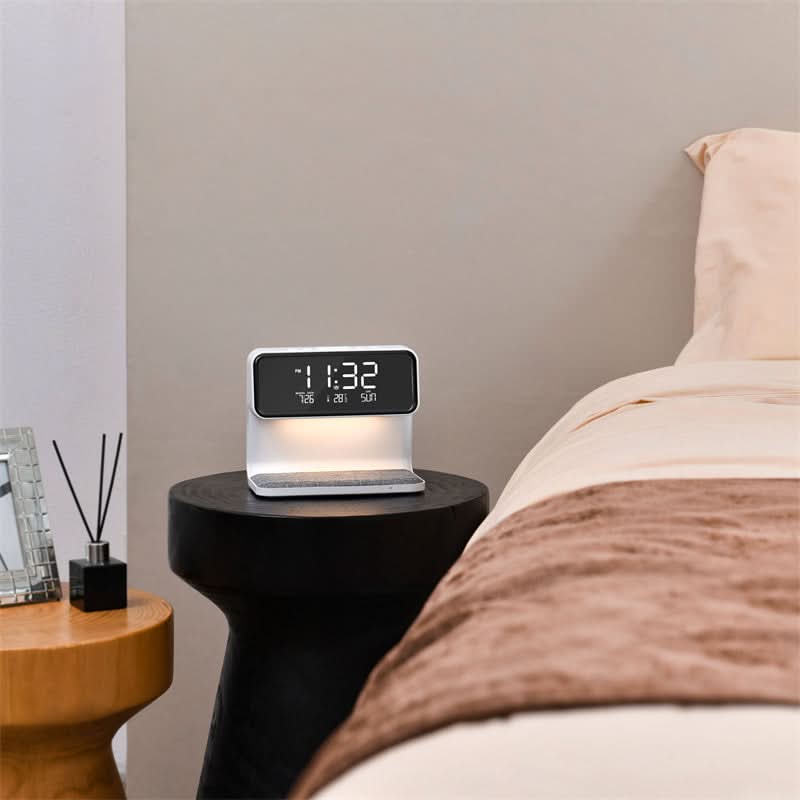 Clear LCD Alarm Clock with Adjustable Dimming Function