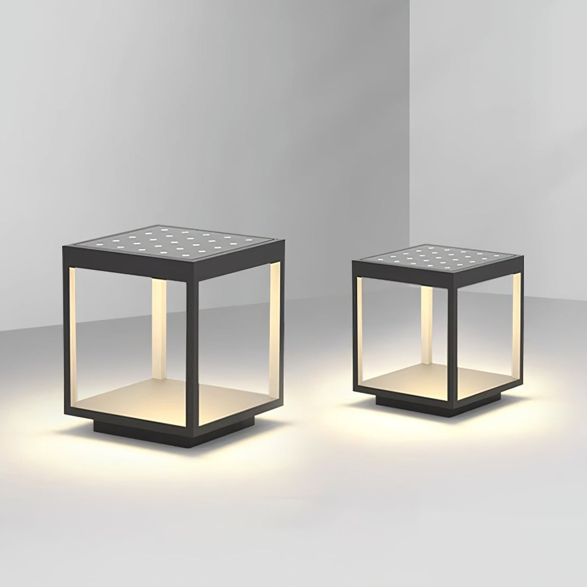 Square Frame Post Outdoor Light