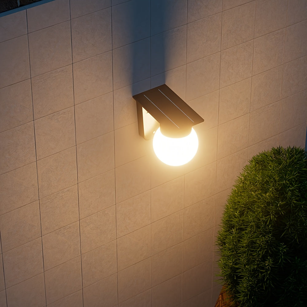 Solar Globe Wall Light