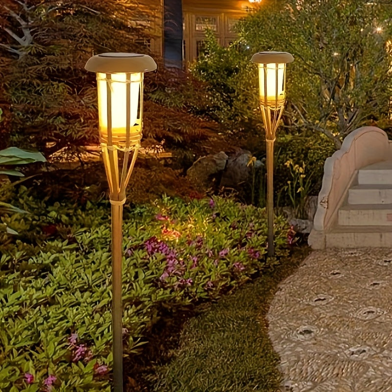 Solar Bamboo Flame Lights