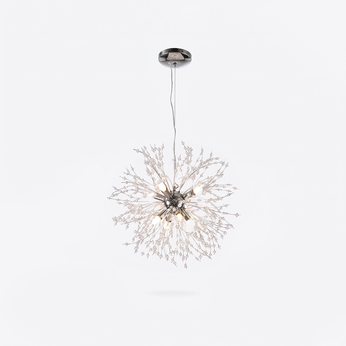 Crystal Dandelion Chandelier - Chrome