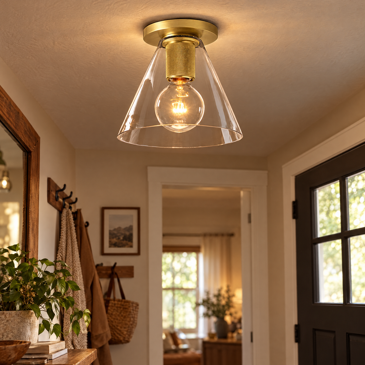 Simple Style Flush Mount Light | lifestyle