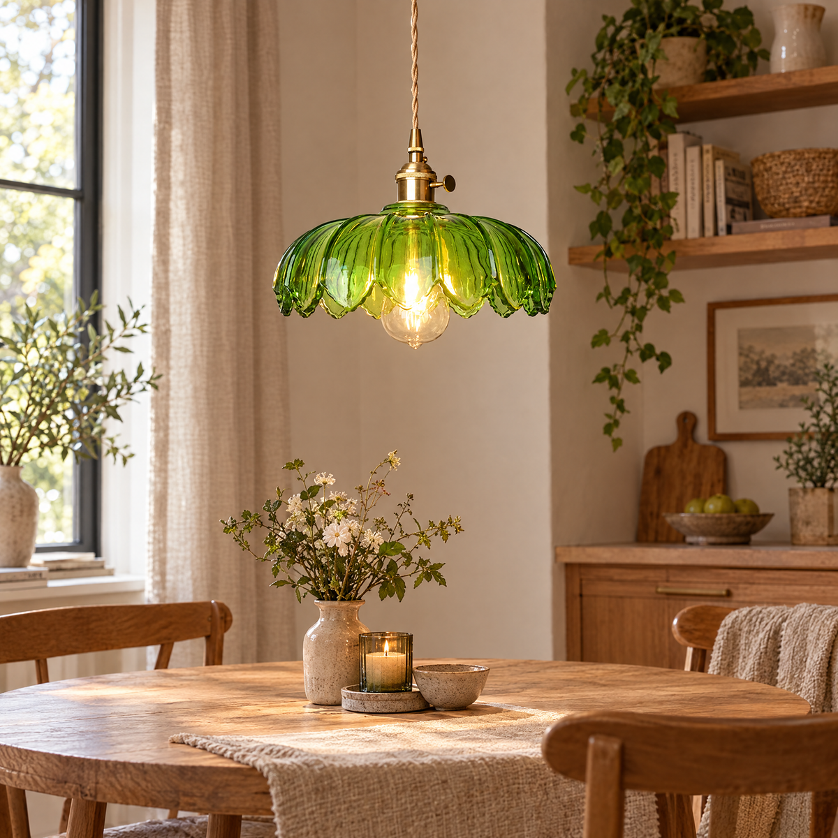 Vintage Flower Pendant Lamp | lifestyle