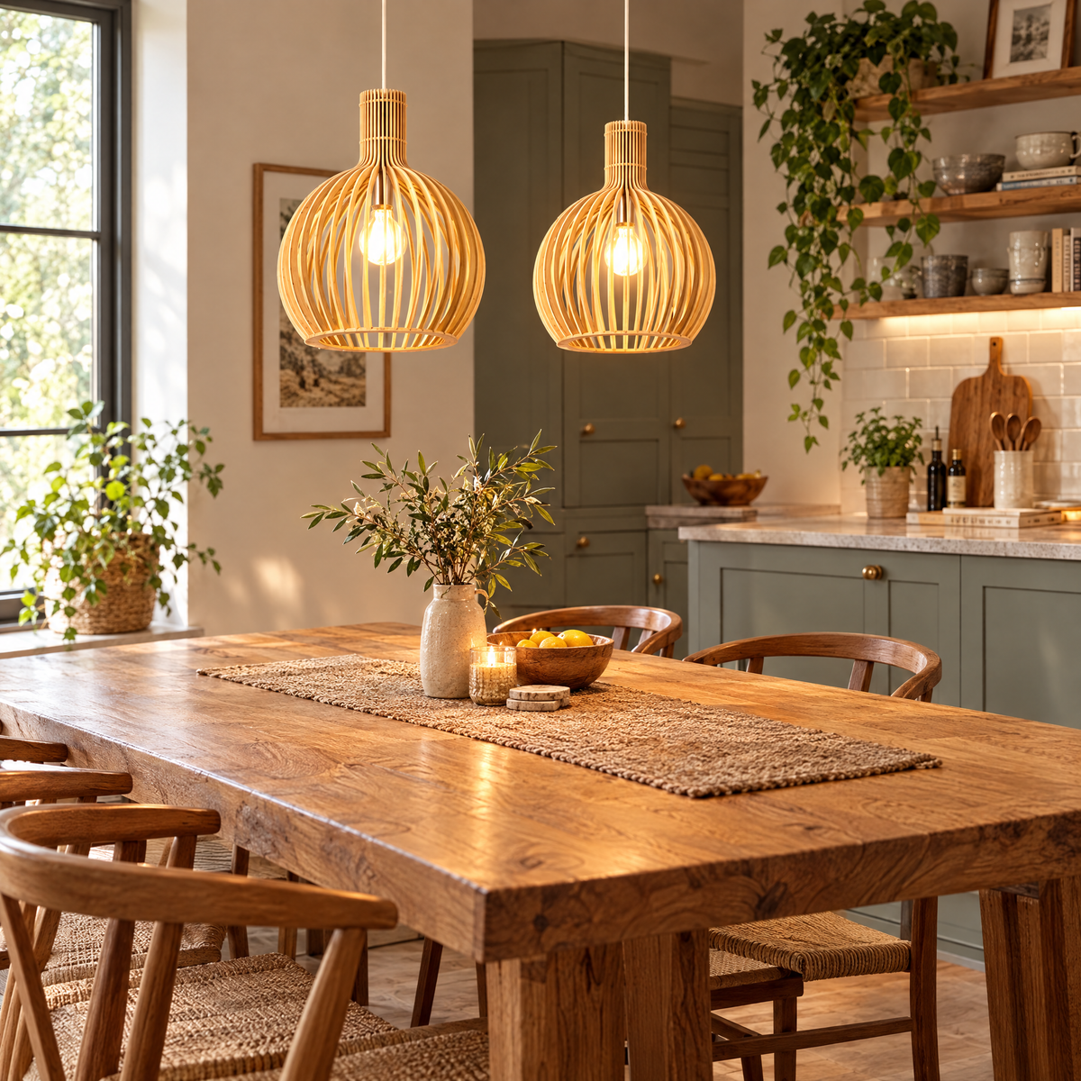 Handcrafted Wooden Pendant | lifestyle
