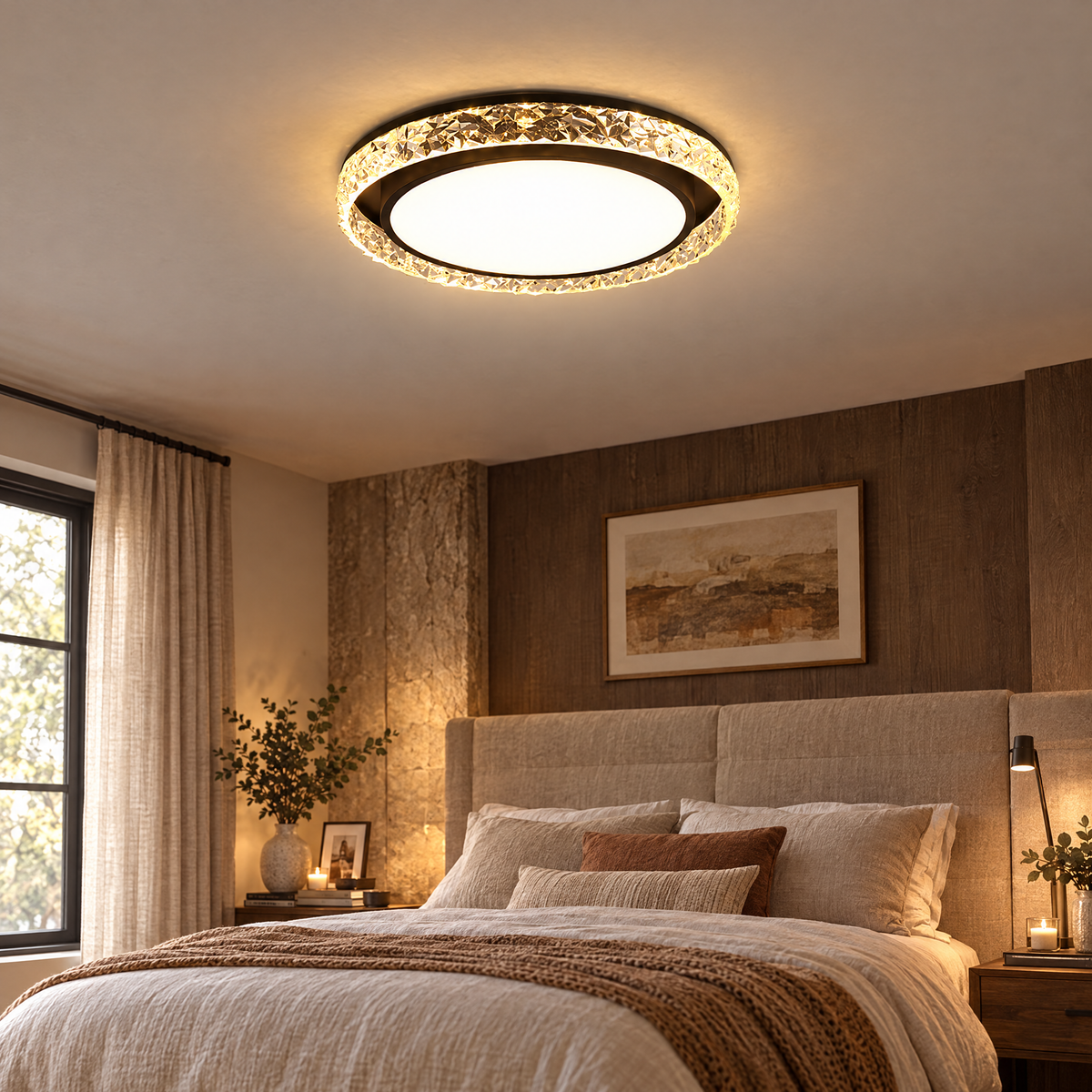 Crystal Halo Ceiling Light | lifestyle
