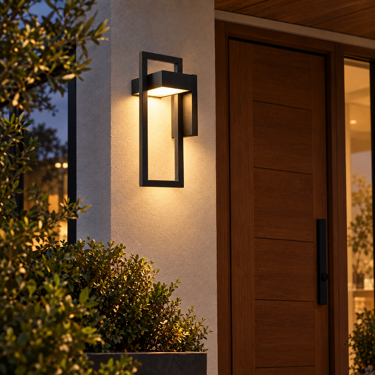 Geometric Outdoor Wall Light | lifestyle