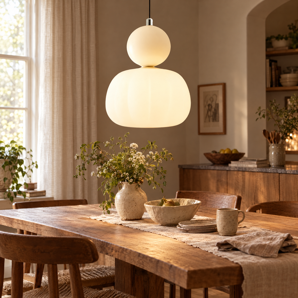 Nordic Pumpkin Pendant Light | lifestyle