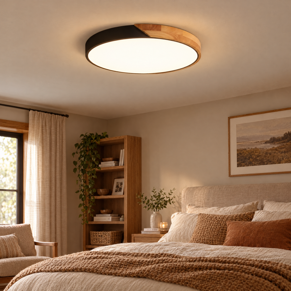 Nordic Wooden Ceiling Light | lifestyle