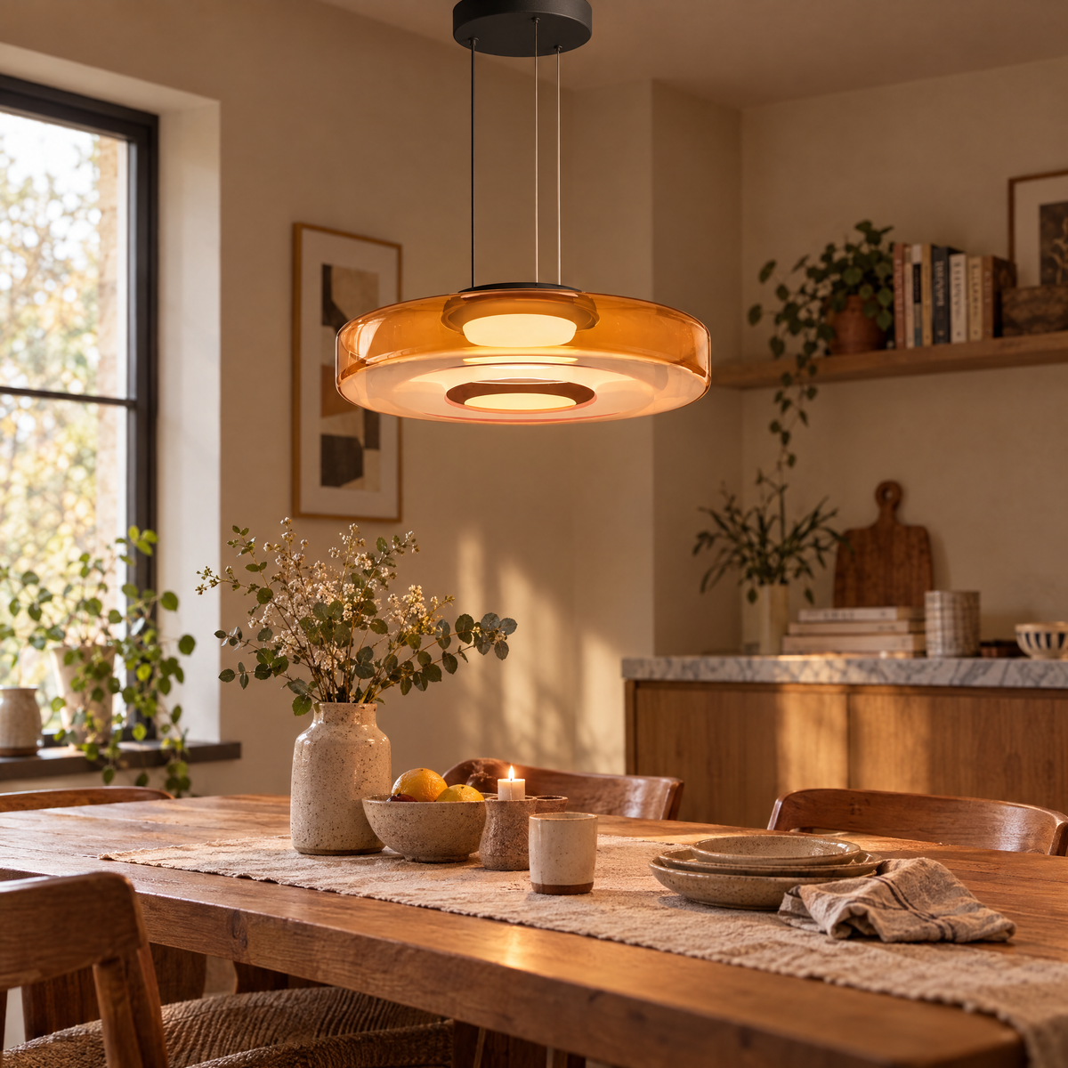 Bauhaus Glass Pendant Lamp | lifestyle