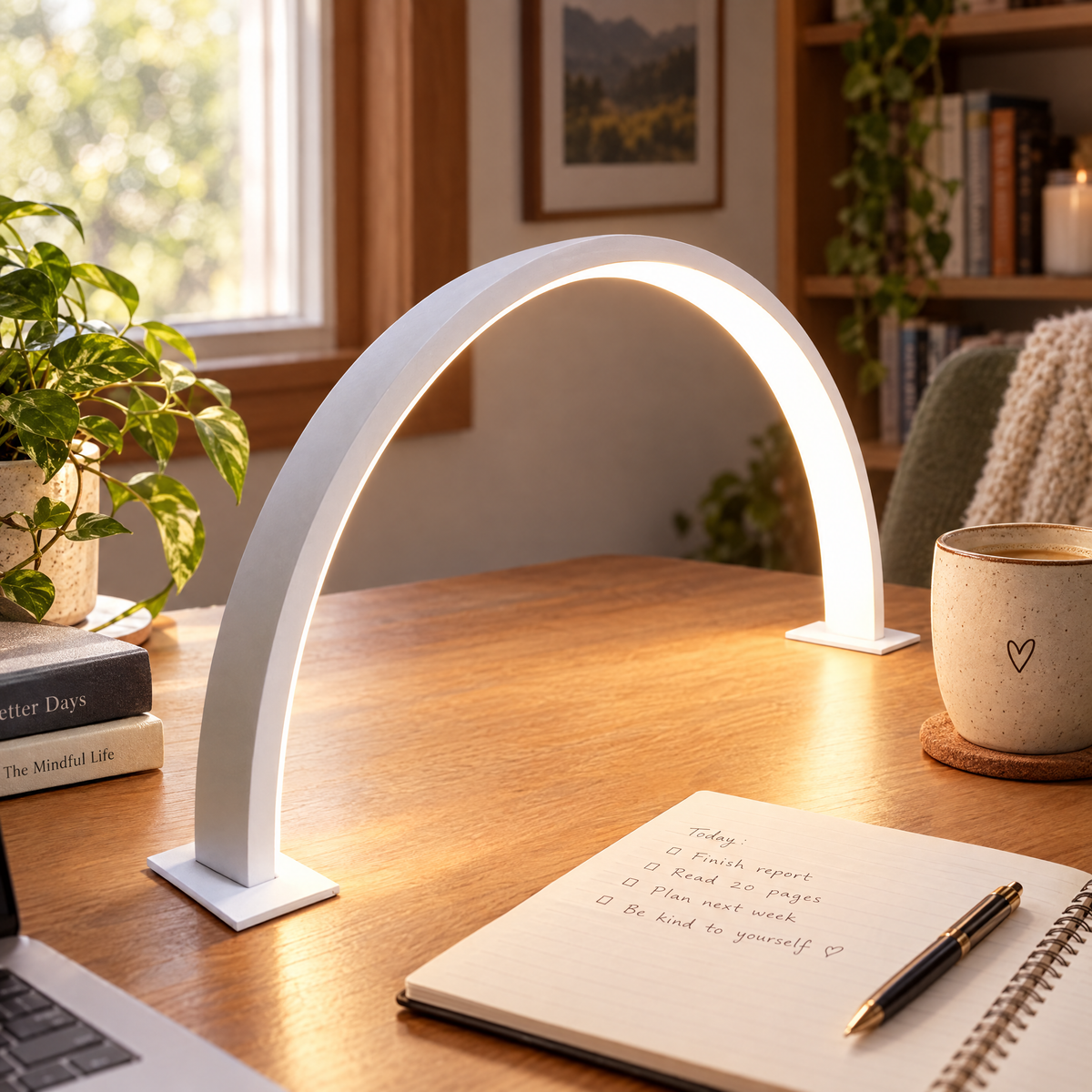 Crescent Moon Desk Lamp | lifestyle