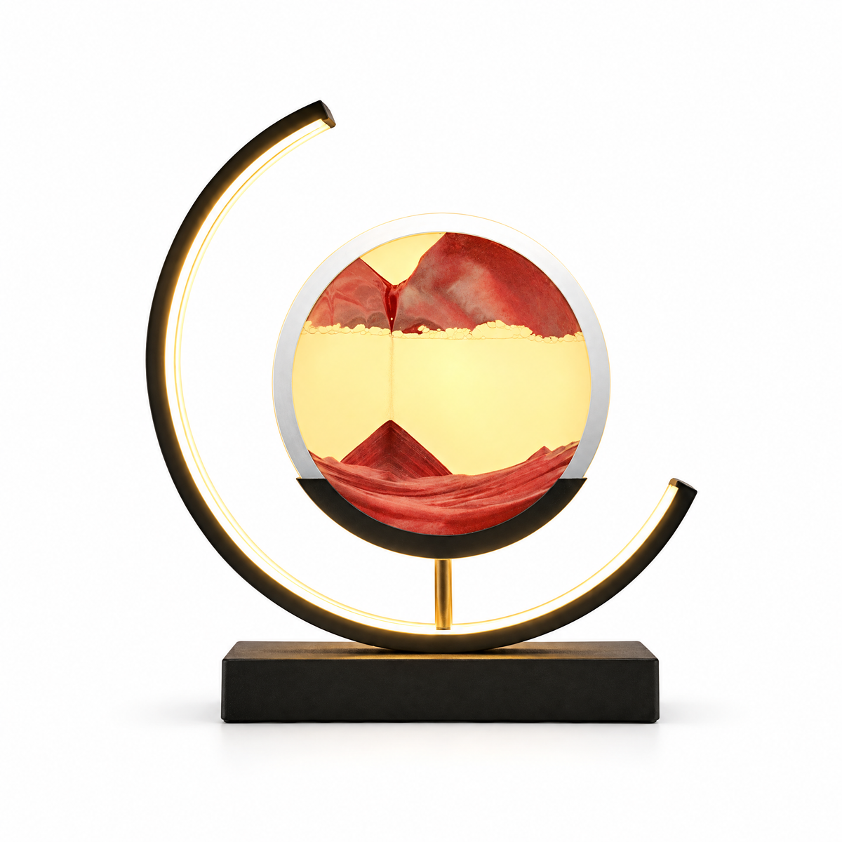 Moving Sand Art Lamp with Remote-Controlled Color Light | g0